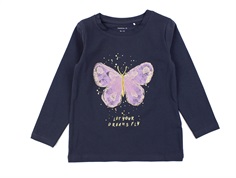 Name It india ink butterfly top